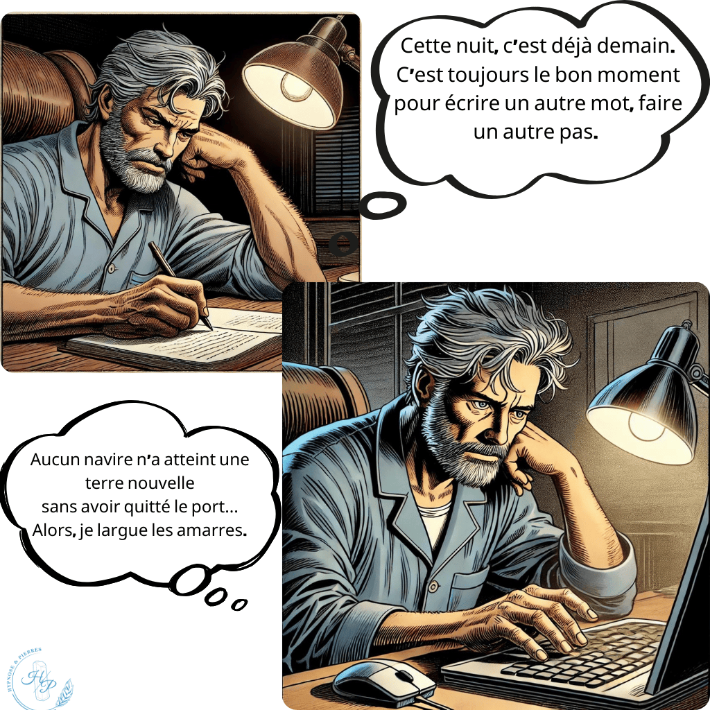 ilse met à écrire transformant son émotion bloquante en force créatrice.