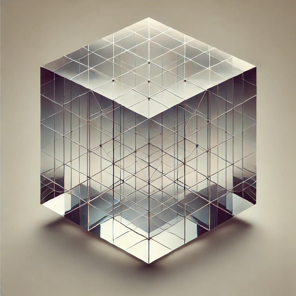 la maille élémentaire d'un cristal cubique.