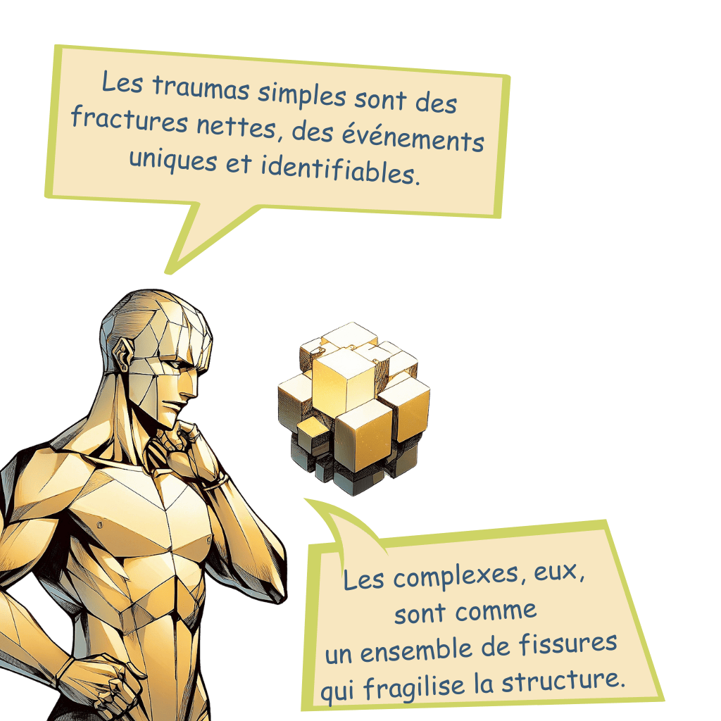 cubs expllique les traumas simples et complexe