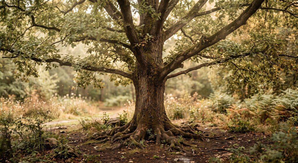 un arbre réprésentant la droiture et la présence au coeur de la foret des Vosges